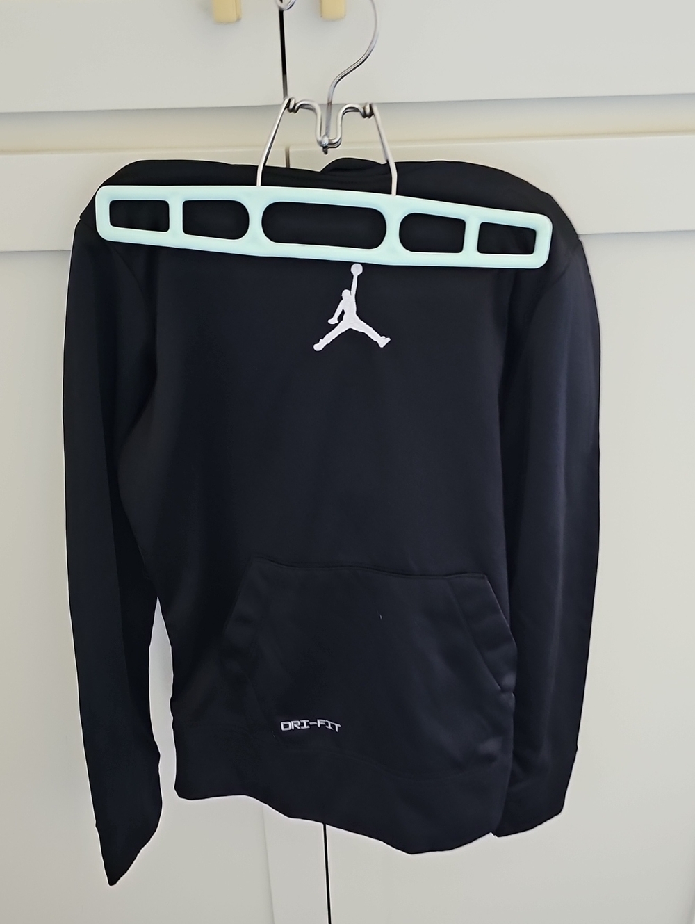 Jordan Black Hoodie with White Jumpman Logo